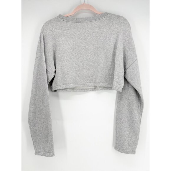 Fiorucci Vintage Angels cropped sweatshirt S in Grey - Picture 4 of 8
